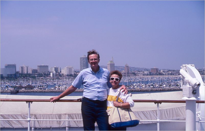 Betty and Woody -- on the Queen Mary